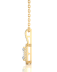 City Night Solitaire Halo Pendant