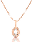 City Night Solitaire Halo Pendant