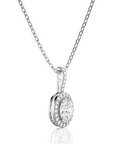 City Night Solitaire Halo Pendant
