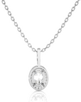 City Night Solitaire Halo Pendant