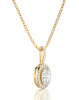 City Night Solitaire Halo Pendant
