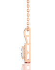 City Night Solitaire Halo Pendant