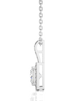 City Night Solitaire Halo Pendant