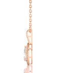 City Night Solitaire Halo Pendant