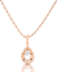 City Night Solitaire Halo Pendant