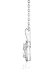City Night Solitaire Halo Pendant
