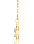 City Night Solitaire Halo Pendant