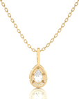 City Night Solitaire Halo Pendant