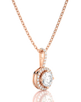 City Night Solitaire Halo Pendant