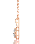 City Night Solitaire Halo Pendant