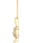 City Night Solitaire Halo Pendant