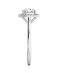Exquisite Aura Halo Diamond Engagement Ring