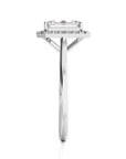 Exquisite Aura Halo Diamond Engagement Ring