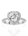 Exquisite Aura Halo Diamond Engagement Ring