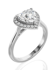 Exquisite Aura Halo Diamond Engagement Ring