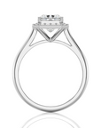 Exquisite Aura Halo Diamond Engagement Ring