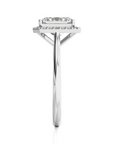 Exquisite Aura Halo Diamond Engagement Ring