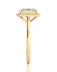 Exquisite Aura Halo Diamond Engagement Ring