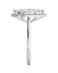 Exquisite Aura Halo Diamond Engagement Ring