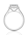 Exquisite Aura Halo Diamond Engagement Ring