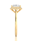 Exquisite Aura Halo Diamond Engagement Ring
