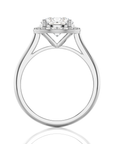 Exquisite Aura Halo Diamond Engagement Ring
