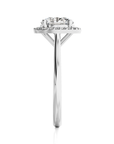 Exquisite Aura Halo Diamond Engagement Ring