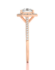 Celestial Mirage Halo Pave Diamond Engagement Ring