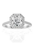 Celestial Mirage Halo Pave Diamond Engagement Ring