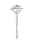 Celestial Mirage Halo Pave Diamond Engagement Ring