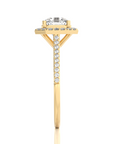 Celestial Mirage Halo Pave Diamond Engagement Ring