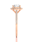 Celestial Mirage Halo Pave Diamond Engagement Ring