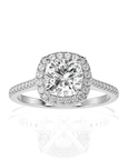 Celestial Mirage Halo Pave Diamond Engagement Ring