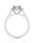 Celestial Mirage Halo Pave Diamond Engagement Ring