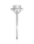 Celestial Mirage Halo Pave Diamond Engagement Ring