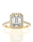 Celestial Mirage Halo Pave Diamond Engagement Ring