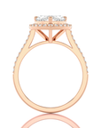 Celestial Mirage Halo Pave Diamond Engagement Ring
