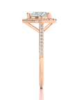 Celestial Mirage Halo Pave Diamond Engagement Ring