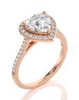 Celestial Mirage Halo Pave Diamond Engagement Ring