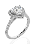 Celestial Mirage Halo Pave Diamond Engagement Ring