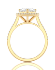 Celestial Mirage Halo Pave Diamond Engagement Ring