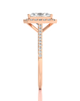 Celestial Mirage Halo Pave Diamond Engagement Ring