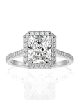 Celestial Mirage Halo Pave Diamond Engagement Ring