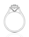 Celestial Mirage Halo Pave Diamond Engagement Ring