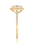 Celestial Mirage Halo Pave Diamond Engagement Ring