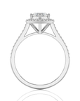 Celestial Mirage Halo Pave Diamond Engagement Ring