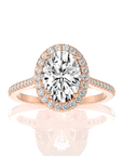 Celestial Mirage Halo Pave Diamond Engagement Ring