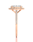 Celestial Mirage Halo Pave Diamond Engagement Ring
