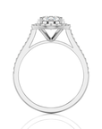 Celestial Mirage Halo Pave Diamond Engagement Ring