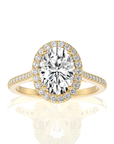 Celestial Mirage Halo Pave Diamond Engagement Ring